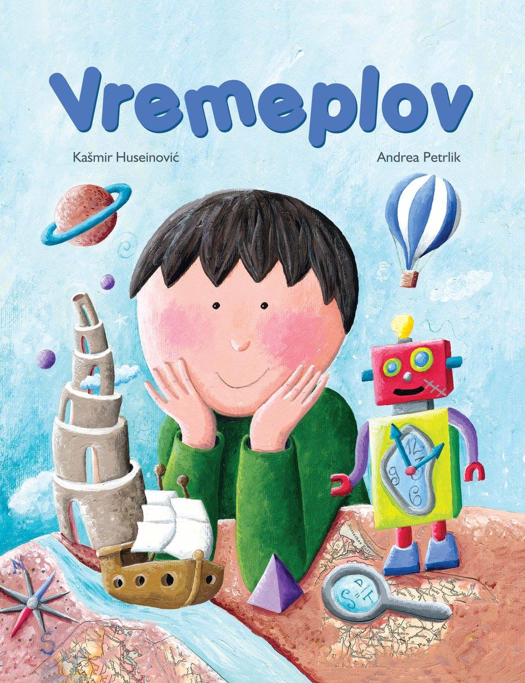 Ilustrirana knjiga o putovanjima malog dječaka Tina kroz vrijeme i prostor.