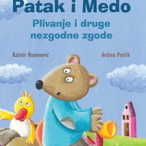 Patak i medo na motoru kao naslovnica slikovnice
