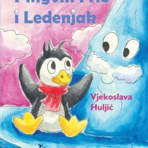 Pingvin na naslovnici slikovnice priča s ledenjakom koji ima brkove